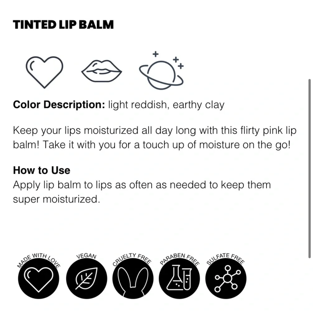 Love Bird Tinted Lip Balm in Pout